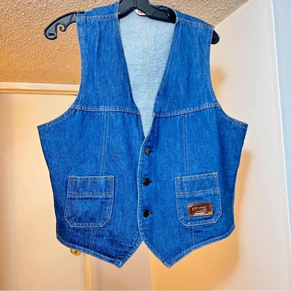 VINTAGE | LEVIS Blue Denim Vest Unisex